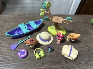 Littlest Pet Shop 2330 2331 2332 Safari Bird Cat Monkey & Accessories - Picture 1 of 4