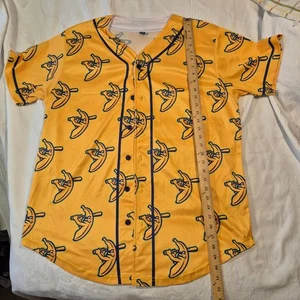 EXTREM SELTENES SAVANNAH BANANAS BASEBALL TRIKOT MIT AOP KNOPFLEISTE HERREN XL - Bild 1 von 12
