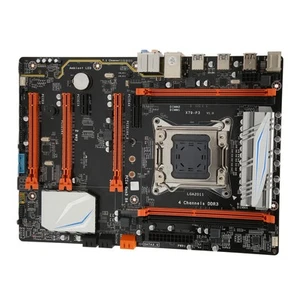 X79‑P3 Computer Motherboard 4 Channel Support LGA2011 E5 V1 V2CPU 4X8GB 32GB CB - Afbeelding 1 van 24
