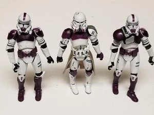 2005 Star Wars 187th Purple Clint Trooper Figure Lot - Picture 1 of 5