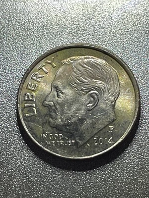 2014-P Roosevelt Dime – Possible DDO Error – Doubled LIBERTY & IGWT - Image 1 of 4