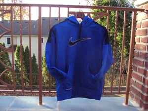 Nike Men's Sportswear Therma Fit Pullover Hoodie Blue Medium #438734-493 - Picture 1 of 4