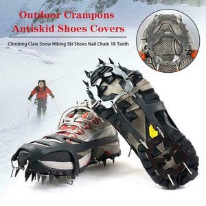 Steigeisen Anti-Rutsch-Eis Schnee Wandern Klettern Greifer Schuh Stollen Neu