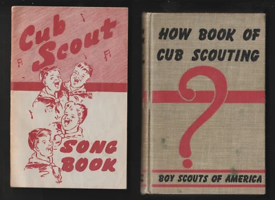 How Book of Cub Scouting + Cub Scout Song Book Margaret Feazel Estate Memphis - Image 1 of 4