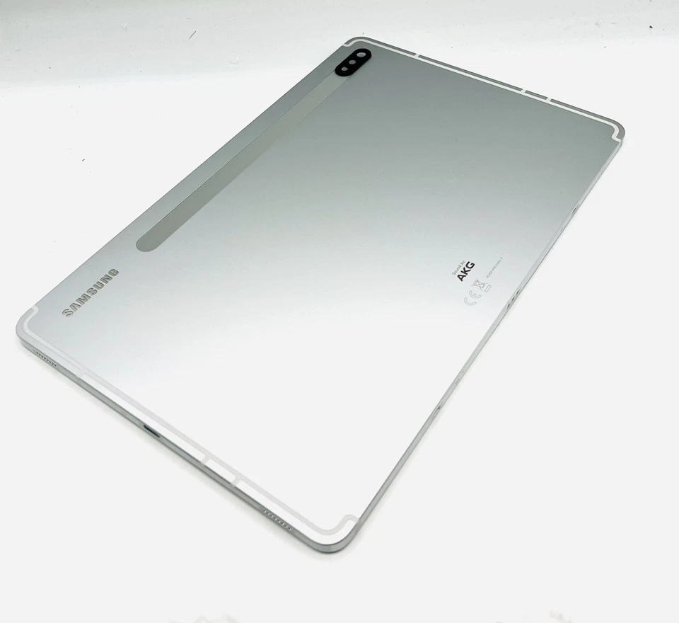 Originale Samsung Akkudeckel Backcover per Galaxy Scheda S6 T860 Wifi Argento - Immagine 1 di 2