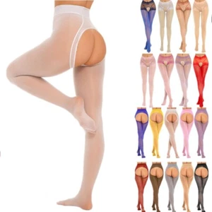 Collant donna luccicante olio seta lucida calze alte lingerie collant estivi - Foto 1 di 115