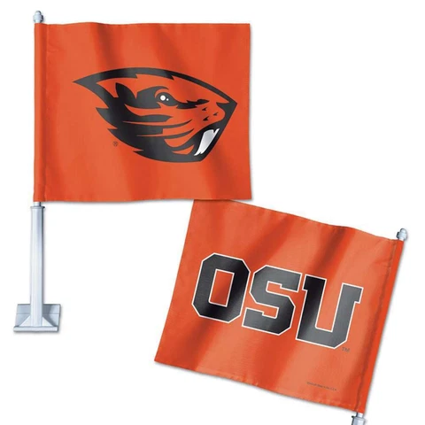 Oregon State Beavers Car Flag - Orange Cover