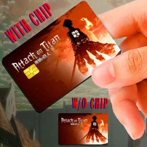 ATTACK ON TITAN Credit Debit Sticker Skin Decal WATERPROOF - Picture 1 of 1