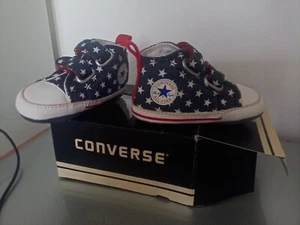 Scarpe Converse All Star Bambino Neonato N.18 lunghezza11cm Navi/mult - Foto 1 di 7