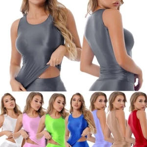 Damen Tank Top Sommer Sport Fitness Shirt Sexy Oberteil Ärmellos Basic Tops - Picture 1 of 94