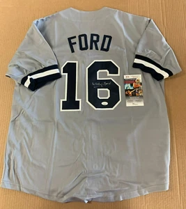 JSA Authentic Signed Whitey Ford Auto New York Yankees Custom Baseball Jersey - Picture 1 of 3