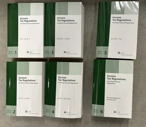 Income Tax Regulations Winter 2013 Wolters Kluwer 6 VOLUME SET TAXES NEW PB - Bild 1 von 1