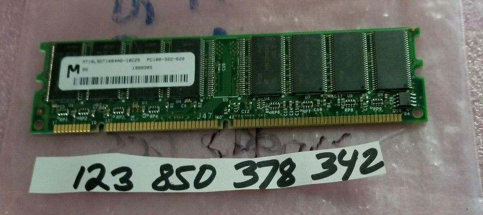 128MB SDRAM SDR SYCH 100MHZ CL2 168PIN NON-ECC INTEL AMD RAM 8x8 - Image 1 of 1