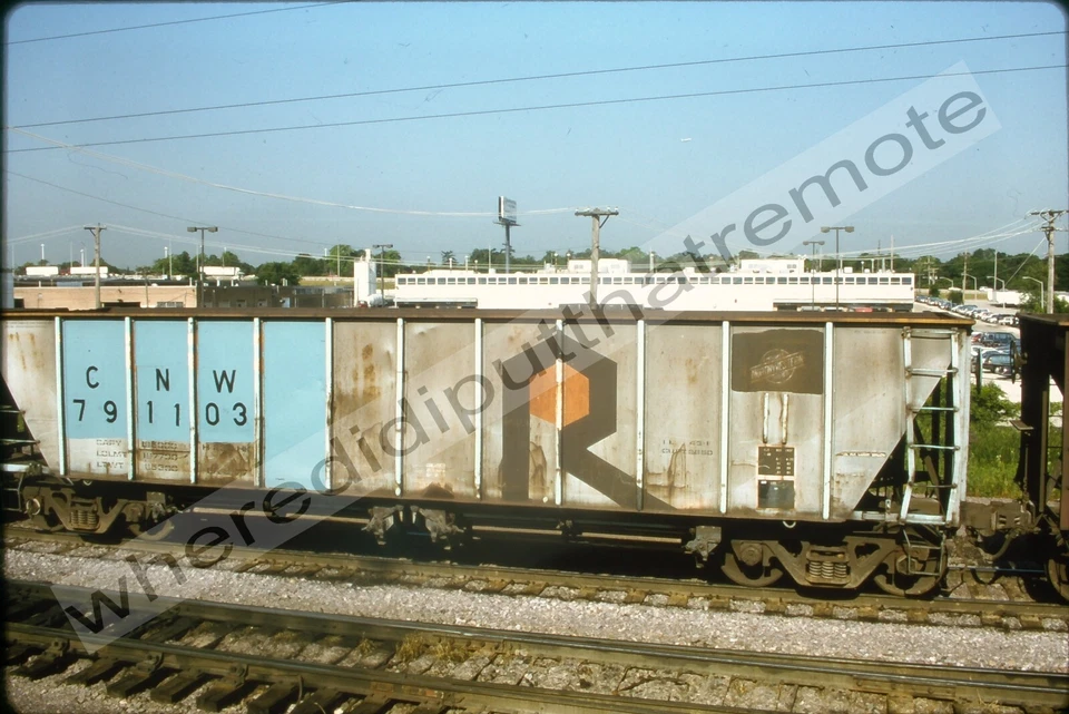 原装幻灯片芝加哥西北 CNW 791103 镇流器 Proviso ILL 8-95 (8R) — 第 1/2 张图片