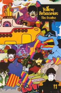 The Beatles Yellow Submarine Movie Poster 17 X 12 Reproduction - Picture 1 of 1