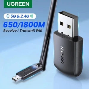 UGREEN WiFi Adapter AC650 WiFi6 USB3.0 5G&2.4G Dual-band USB Card For PC Laptop - Picture 1 of 10