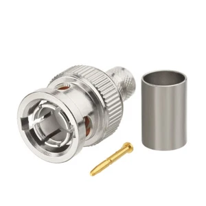 BNC Male 75 Ohm SDI Connector for Mini RG6 Belden Riser 1694A 6G-SDI 4K HD Video - Picture 1 of 4