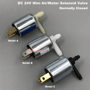 DC 24V Micro Mini Elektro Magnetventil Schließer Wasser Luft Durchfluss Ventil - Bild 1 von 37