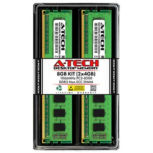 8GB 2x 4GB PC3-8500 Supermicro X8STi-LN4 Memory RAM - Picture 1 of 10