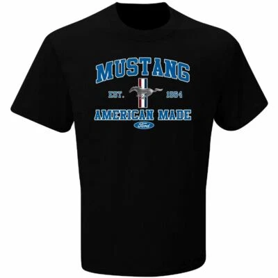 Camiseta Mustang Hecha en Estados Unidos - IMPRESCINDIBLE para los fanáticos de Mustang. ¡Envío gratis a Estados Unidos! Foto 1 de 2