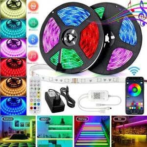 1m-30m LED Stripe RGB Leiste Streifen 5050 SMD Band Licht Leuchte Lichterkette - Bild 1 von 15