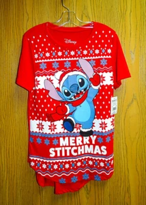 Disney LILO & Stitch MERRY STITCHMAS Christmas T-Shirt...Size S (3-5)...NEW - Picture 1 of 2