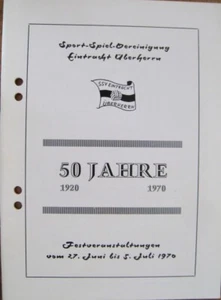 Festschrift 50 Jahre Sport-  Spielvereinigung Eintracht Überherrn Saar 1920-70 - Bild 1 von 1