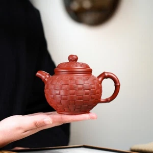 Handmade Tea Pot Real Yixing Zisha Dahongpao Clay Marked 7 Infuser Holes Master - Picture 1 of 12