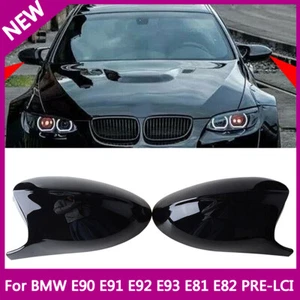 For BMW E90 E91 E92 E93 2005-2009 PRE-LCI Gloss M3 Style Side Mirror Cover Caps - Picture 1 of 12