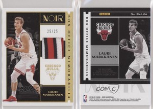2019-20 Panini Noir Box Office Memorabilia Prime /25 Lauri Markkanen #BM-LMA
