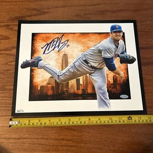 "Matt Harvey Mets Legend firmado a mano autografiado 11x14"" pulgadas Steiner certificado de autenticidad 1/10" - Imagen 1 de 2