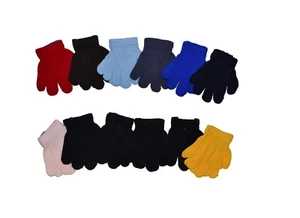 Children Warm Magic 12 Pairs Toddler Winter Gloves Baby Girls Boys Knit Gloves - Picture 1 of 3