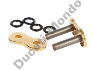 Eslabón de remache de cadena EK 520 SRX2 X anillo conexión hueca motocicleta junta oro MLJ - Imagen 1 de 3