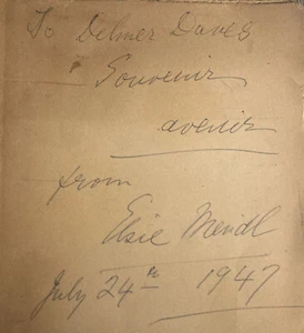 Elsie de Wolfe Lady Mendl SIGNED AUTOGRAPHED to Delmer Daves in Book OOAK 1947 - Picture 1 of 8