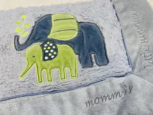 Koala Baby MOMMY'S LITTLE SUNSHINE Decke grau Elefanten Velours 30x40 - Bild 1 von 5