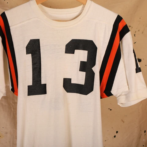 Vintage 60s 70s Oregon State OSU Beavers Cotton Football Jersey Size XS (tag S) Cover