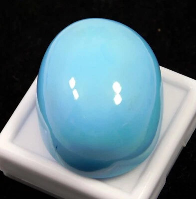 Piedra preciosa suelta corte cabujón ovalado de la Bella Durmiente turquesa natural 80,35 quilates Foto 1 de 4