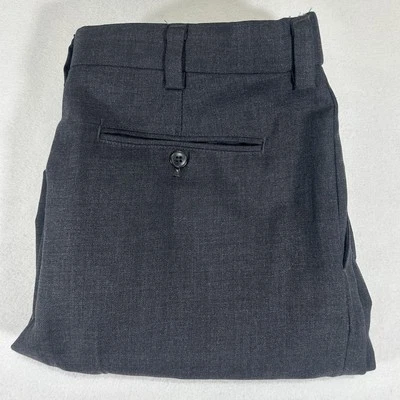 LL Bean Mens 100% Wool Comfort Waist Gray Dress Pants Slacks Size 35X29 - Image 1 of 4