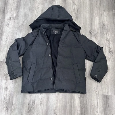 Chaqueta de plumón VINCE Puffer Coat para hombre XL gris Prepy Campus City Street Wear Foto 1 de 4