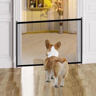 Türschutzgitter ohne Bohren 110 x 72 cm Treppenschutzgitter Hund, Absperrgitt... - Bild 1 von 4