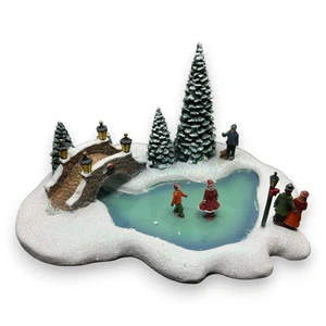 Vintage Thomas Kinkade Old Fashioned Skating Pond Hawthorne Village 2006 - Picture 1 of 6