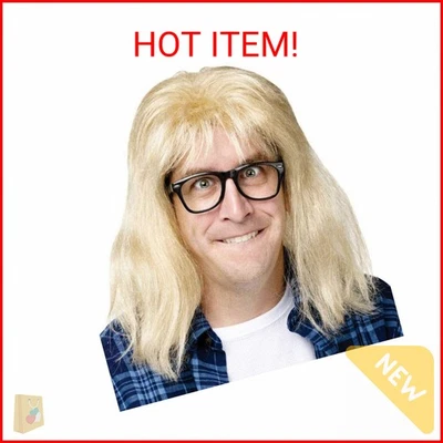 Peluca y gafas Wayne's World Garth Foto 1 de 2