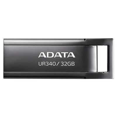 ADATA, UR340 USB 3.2 Gen1 Flash Drive Metal Splashproof Shockproof Dustproof 32G - Image 1 of 4
