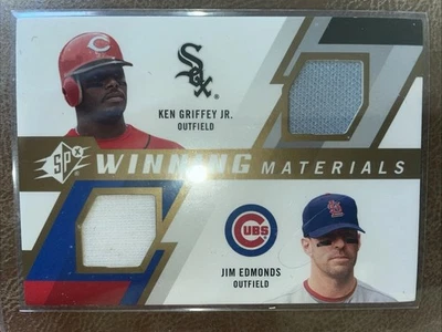 SPx Winning Materials 2009 Ken Griffey Jr. Jim Edmonds #WM2-GE HOF Foto 1 de 2