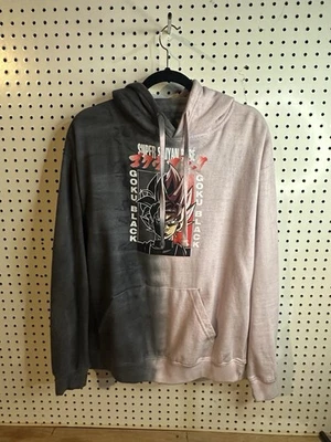 Толстовка с капюшоном Dragonball Z Super Goku Black Super Saiyan Rose разделенная - маленькая - Изображение 1 из 4