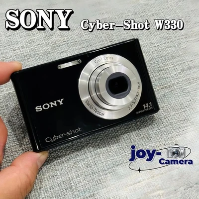Sony Cyber-Shot DSC-W330 14.1MP 4x Optical Zoom Digital Camera Black Good Cond - Image 1 of 4