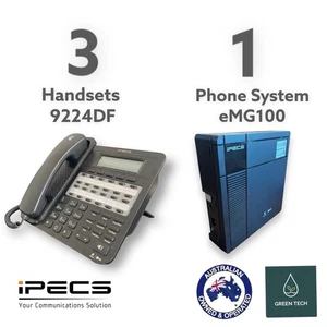 iPECS Ericsson-LG Telephone System eMG100 w/ 3 iPECS LDP-9224DF Phones - Foto 1 di 10