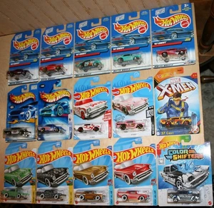 Hot Wheels 57 CHEVY Lot Of 15 1998-2024 Bel-Air RED EDITION Color Shifters X-MEN - Picture 1 of 4