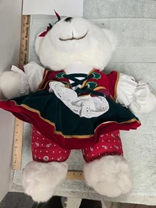 Kmart K-Mart Weihnachtsbär Plüschpuppe, 1995, ~18 Zoll hoch, - Bild 1 von 4
