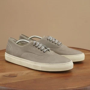 GREATS Low Top Sneakers Casual Gray Leather Shoes Lace Up Mens Size 13 - Picture 1 of 9